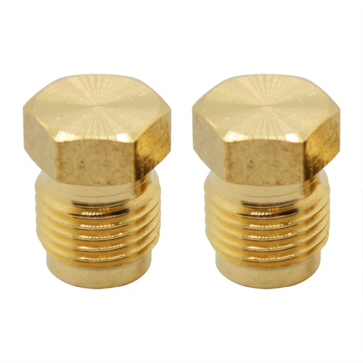 1301-T 39 5/16" Brass Flare Plug 2/Pack
