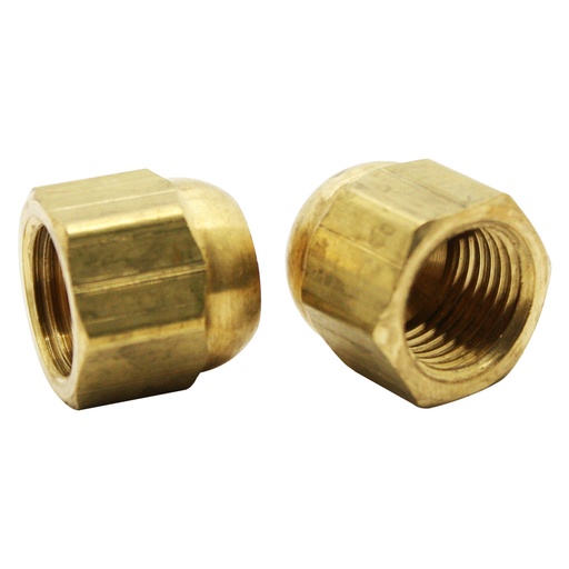 1302-T 40 5/16" Brass Flare Cap - 2/Pack
