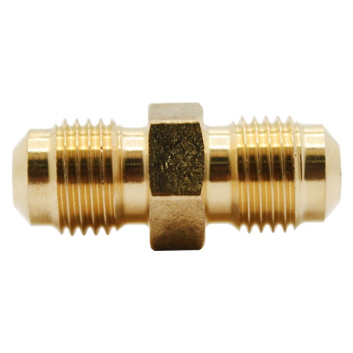 1308-T 42-F 5/16" Brass Flare Coupling
