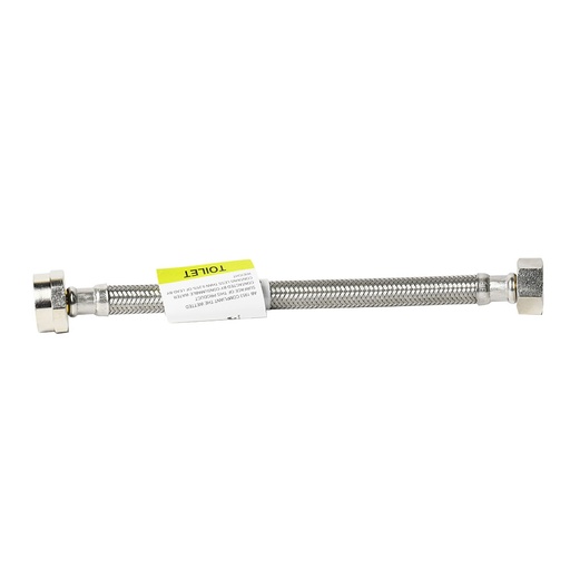 1440-T 1/2" FIP x 7/8" Ballcock x 16" Long Stainless Steel Toilet Riser