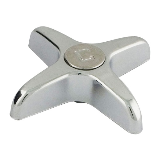 1505-T Price Pfister Beaux Art Tub Shower Faucet Cross Handle - Chrome Metal - COLD
