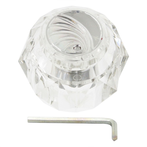 1525-T Delta Tub and Shower Faucet Conversion Handle - Clear Acrylic

