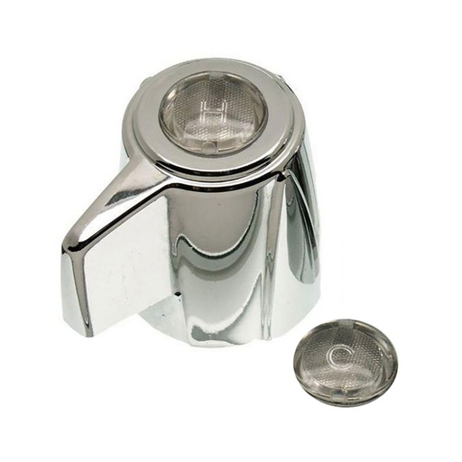 1530-T Delta Tub and Shower Faucet Delex Handle - Chrome Metal with Hot / Cold Buttons - 6062
