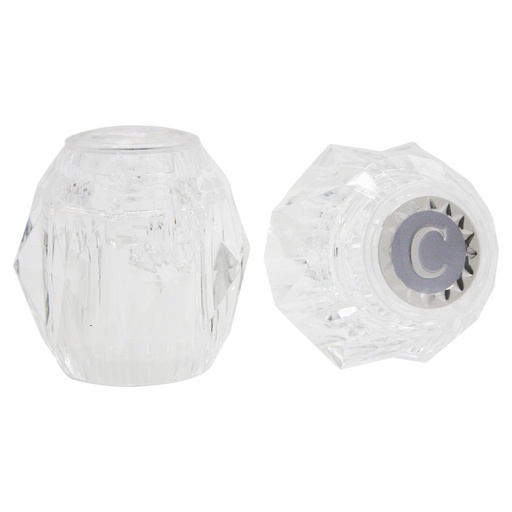 1559-T Moen Chateau Style Faucet Handles Set (Clear Acrylic) 6S-1H/C, 17326B
