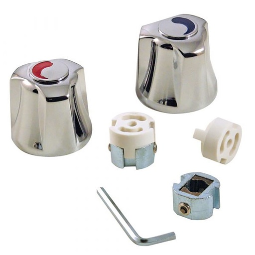 1581-T Fit-All Universal Canopy Lavatory Faucet Handle Hot / Cold - Chrome - 80016