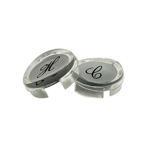 1595-T Sterling Faucet Handle Button Set