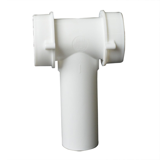 1656-T 1-1/2" PVC Center Outlet Tee with Baffle