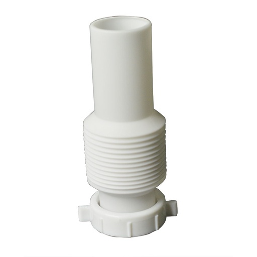 1686-T 1-1/2" X 12" Flexible Flanged Tailpiece with Direct Connection (Form-Fit Style)