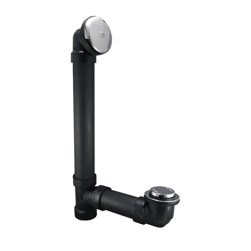 1701-T 1-1/2" ABS Bath Waste Overflow  w/ Tip Toe Drain (Chrome) 