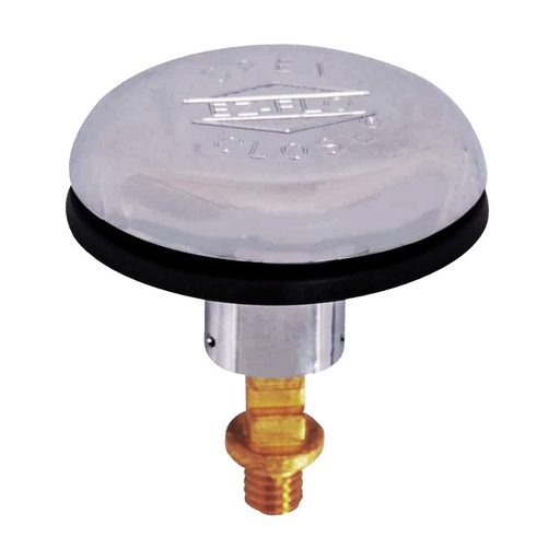 1706-T Durable ABS Snap and Press Stopper with Rubber Seal, 5/16" Thread - Chrome
