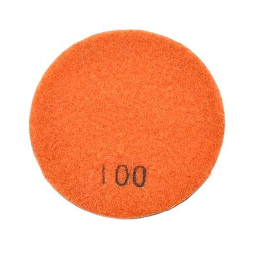 Resin Dry/Wet Floor Pad, 3" 9mm Thick, 100 Grit