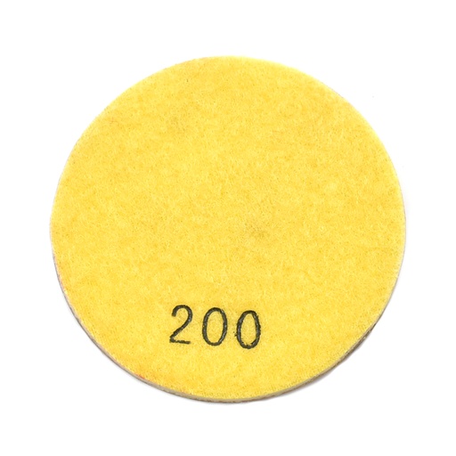 Resin Dry/Wet Floor Pad, 3" 9mm Thick, 200 Grit