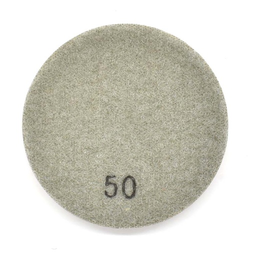 Resin Dry/Wet Floor Pad, 3" 9mm Thick, 50 Grit