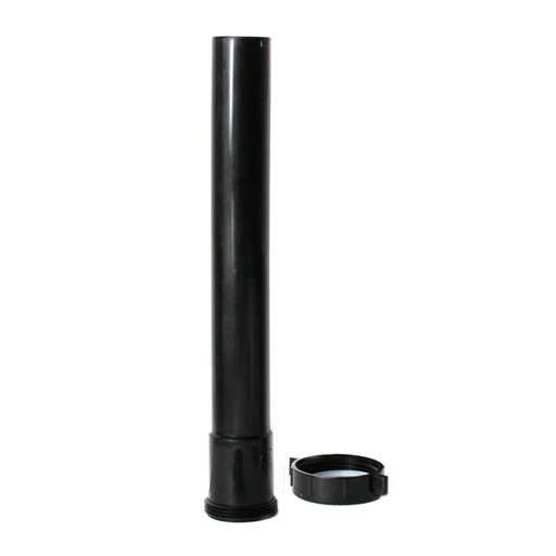 2138-T 1-1/2" X 12" ABS Slip Joint Extension Tube with Slip Joint Nut & Washer