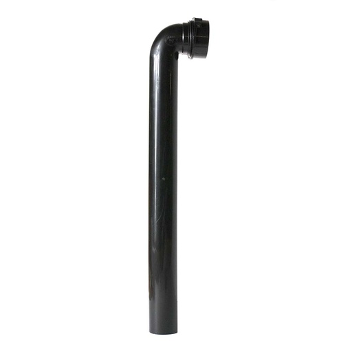 2180-T 1-1/2" x 15" ABS Waste Arm / Bend with Slip Joint Nut and Washer