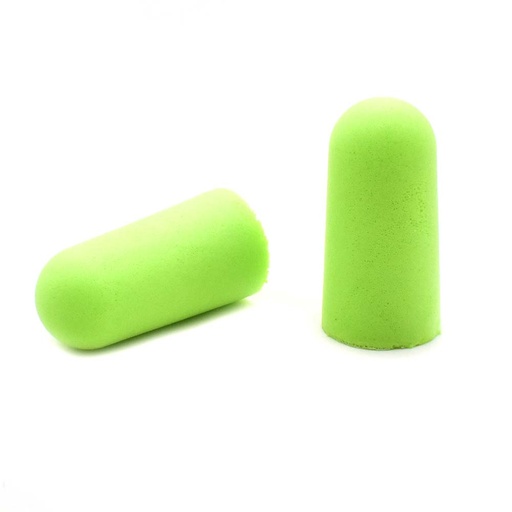 Ultra Soft Foam Earplugs, 200 Pairs/BOX - 32dB NRR - Green Color