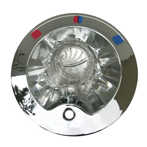 2601-T Tub/Shower Single Handle Trim Kit for Delta with Divertor, Acrylic Handle, Chrome Finish Faceplate Trim