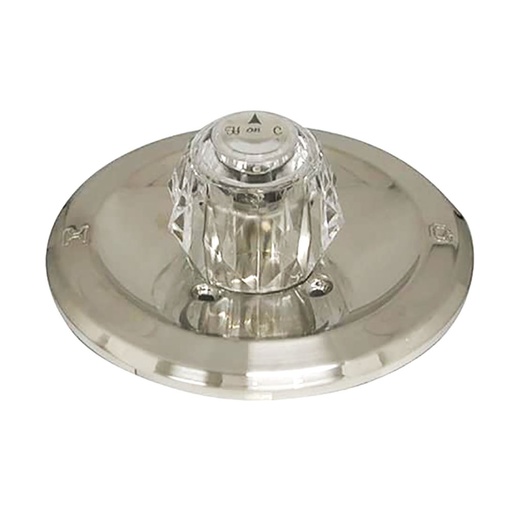 2602-T Tub/Shower Single Handle Trim Kit for Delta  w/o Diverter,  Acrylic Handle,  Satin Nickel Finish Faceplate Trim