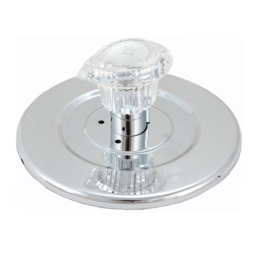 2608-T Tub/Shower Single Handle Trim Kit for Moen Chateau Style, Acrylic Handle,   Chrome Finish Faceplate Trim