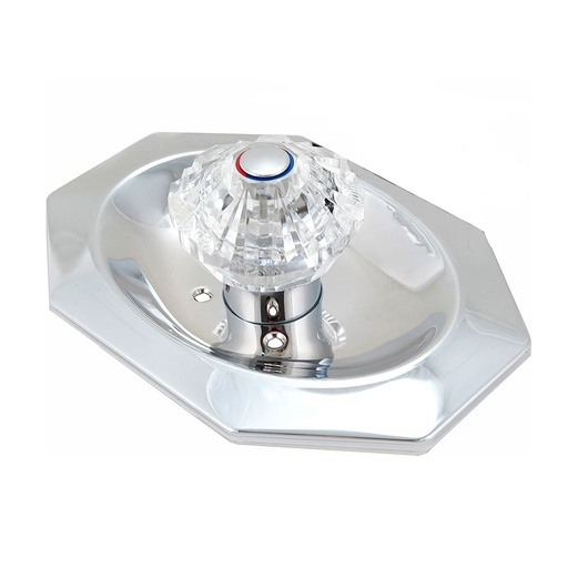 2615-T Tub/Shower  Single Handle Trim Kit for Price Pfister Avante Style, Acrylic Handle, Chrome Finish Faceplate Trim
