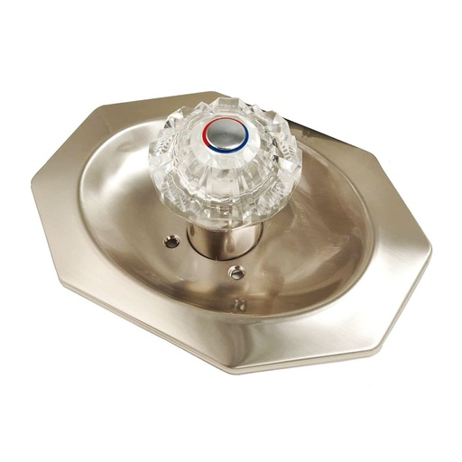 2616-T Tub/Shower  Single Handle Trim Kit for Price Pfister Avante Style, Acrylic Handle, Satin Nickel Finish Faceplate Trim