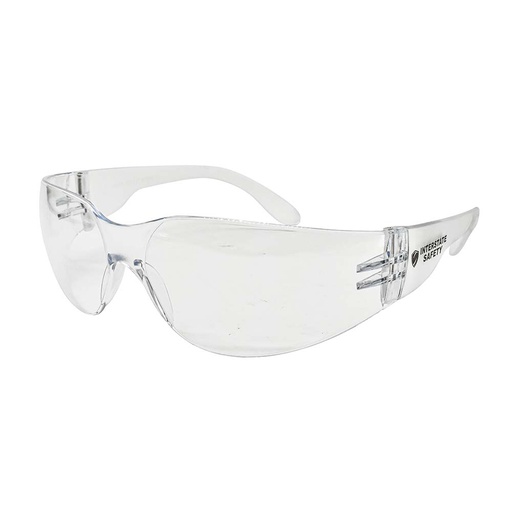 Frameless Safety Glasses with Scratch-Resistant Coating - Clear ( Single Pair)