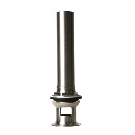 5710-T Brass Grid P.O Plug with Overlflow - 1-1/4"  x 6" Tailpiece - Satin Nickel