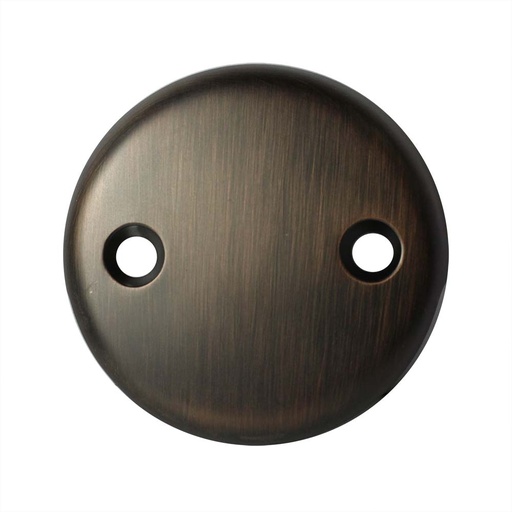 5869-T Face Plate, 2 Hole with Brass Screws, Oil Rubbed Bronze Finish