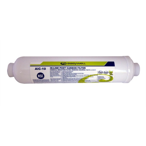 10" Ice Maker Filter with Plastic Push Fittings