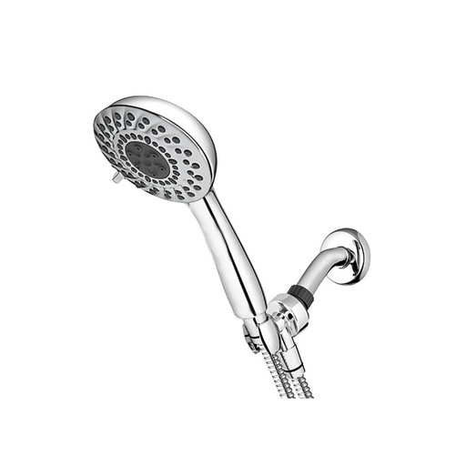 6 Pattern Multi-Function Shower Handheld Set - Chrome