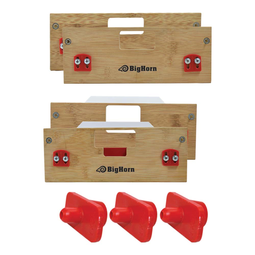 Latch & Strike Templates (A & B) with Center Locators - Finish Sizes (1"x2-1/4" - 1
-1/8"x2-1/4" - 1-1/8"x2-3/4")