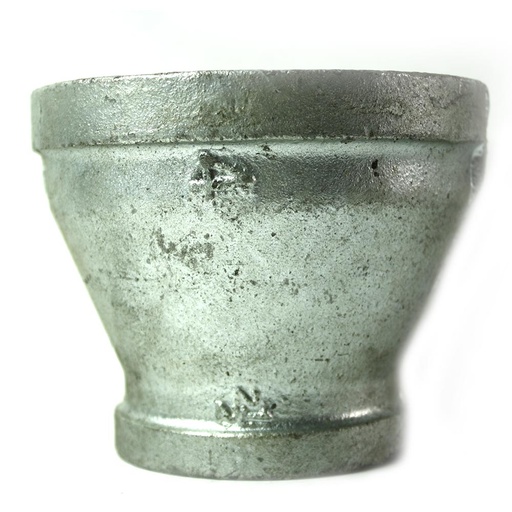 4" x 2-1/2" Galvanized Steel Female Reducer