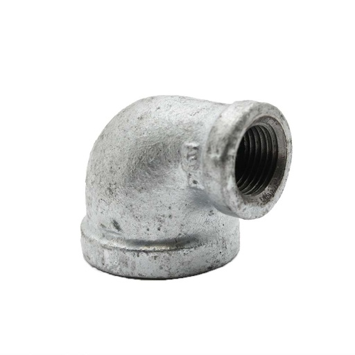 1-1/2" x 3/4" Galvanized Steel 90 Reducer Elbow