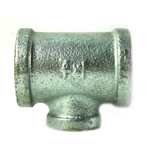 1" x 1" x 1/2" Galvanized Steel Reducer Tee