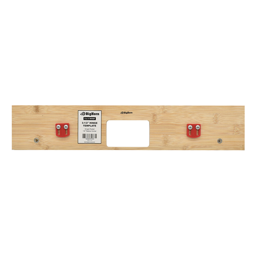 3-1/2" Hinge Template, Single Pocket, 1/4" Radius Corner