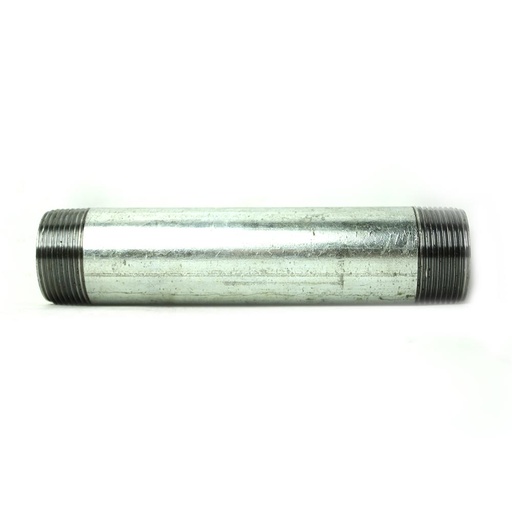 1-1/4" x 9" Galvanized Steel Nipple
