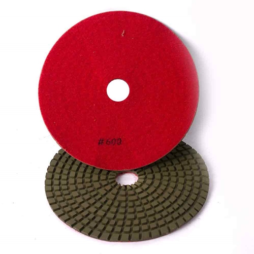 7" Wet Diamond Polishing Pad, 3mm - 600 Grit
