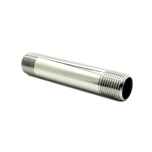 1/2" x 3" Chrome Plated Brass Nipple