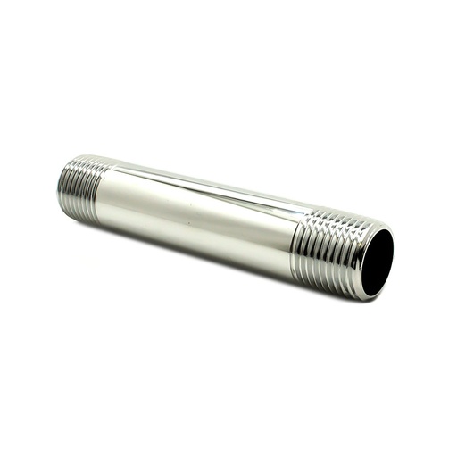 1/2" x 5" Chrome Plated Brass Nipple