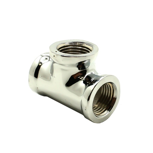 1/2" Chrome Plated Brass Tee