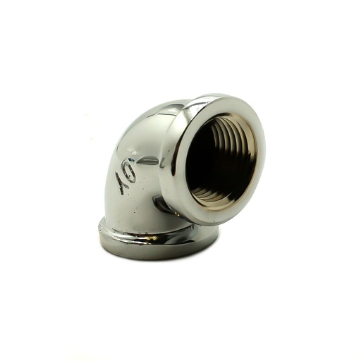 1/2" Chrome Plated Brass 90 Degree Elbow