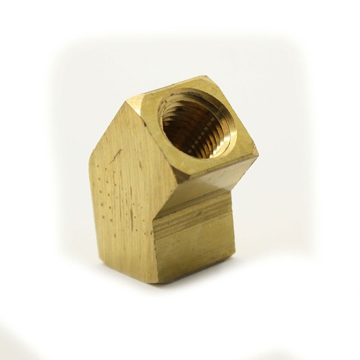 1/8" 45 Elbow Brass (BARSTOCK) - FST22EAF