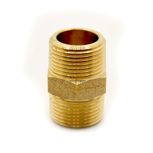1/8" Brass Hex Nipple