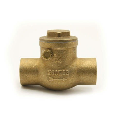 3/4" CXC Brass Swing Check Valve
