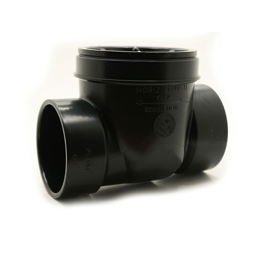 4" ABS Backwater Valve with DWV Hubs