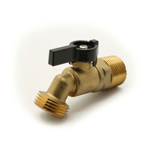3/4" MIP x 3/4" GHT 1/4 Turn Ball Hose Bibb