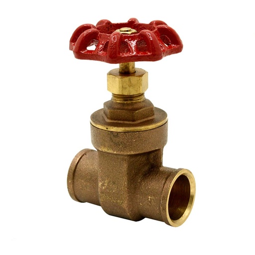 1-1/4" CXC Brass Gate Valve - Economy