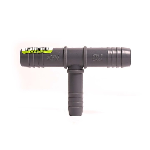 1" x 1" x 1/2" Poly Insert Reducer Tee
