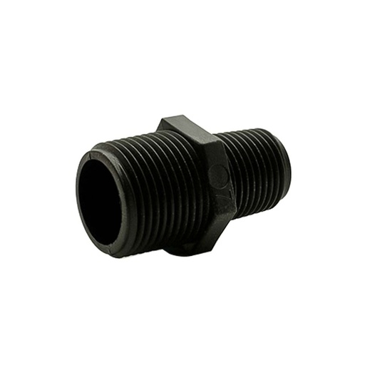 1/2" X 3/4" Poly Hex Nipple