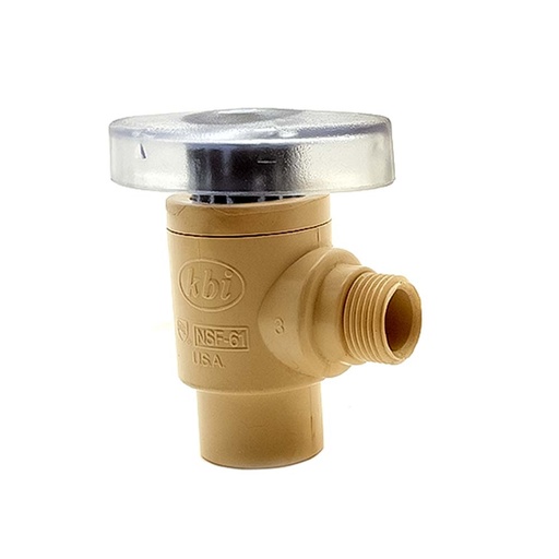 1/2" CPVC X 3/8" Comp Angle Stop